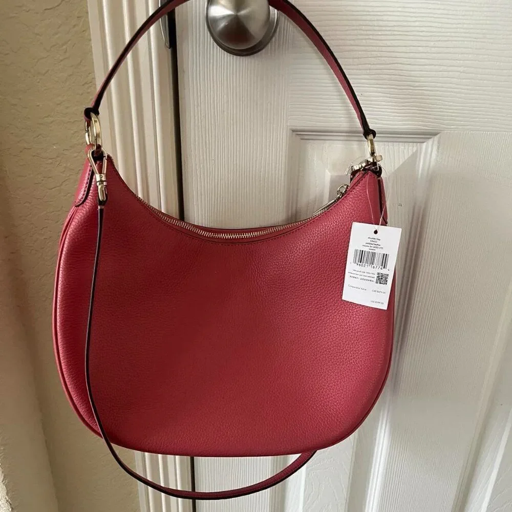 NWT Kate Spade Weston Masons Bricks Leather Large Shoulder Crossbody Bag